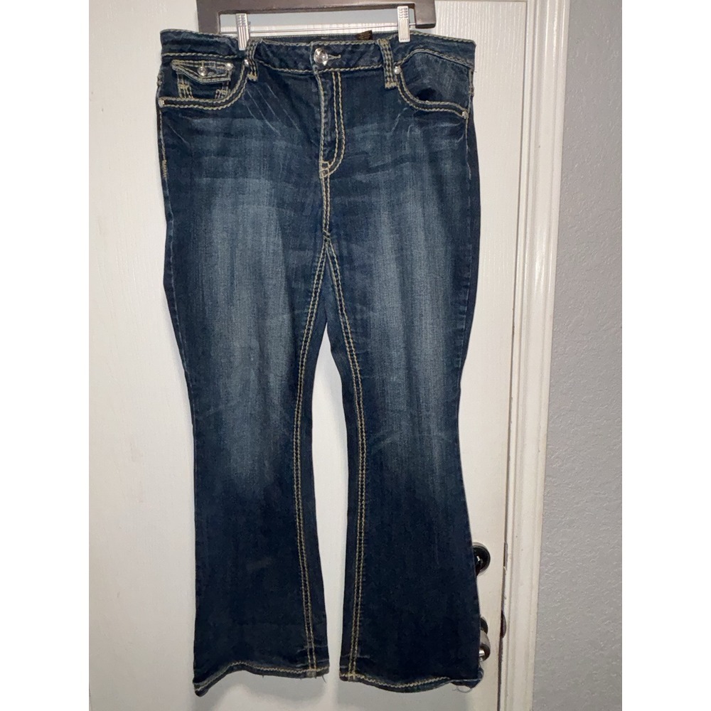 ZD ZANA DI‎ JEANS WOMEN'S PREMIUM DENIM BLUE JEANS RN74753 SIze 18